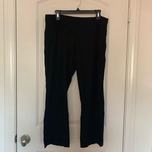 Eileen Fisher system black stretch crepe pants M